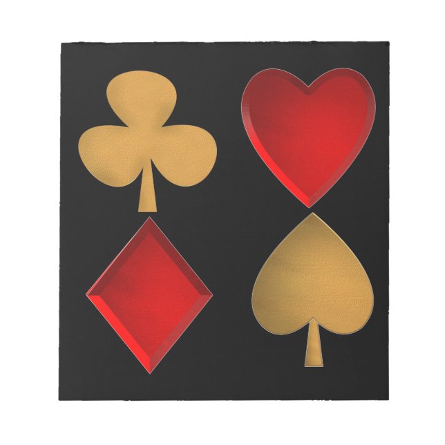 Bloco De Notas Os quatro naipes (Frente)