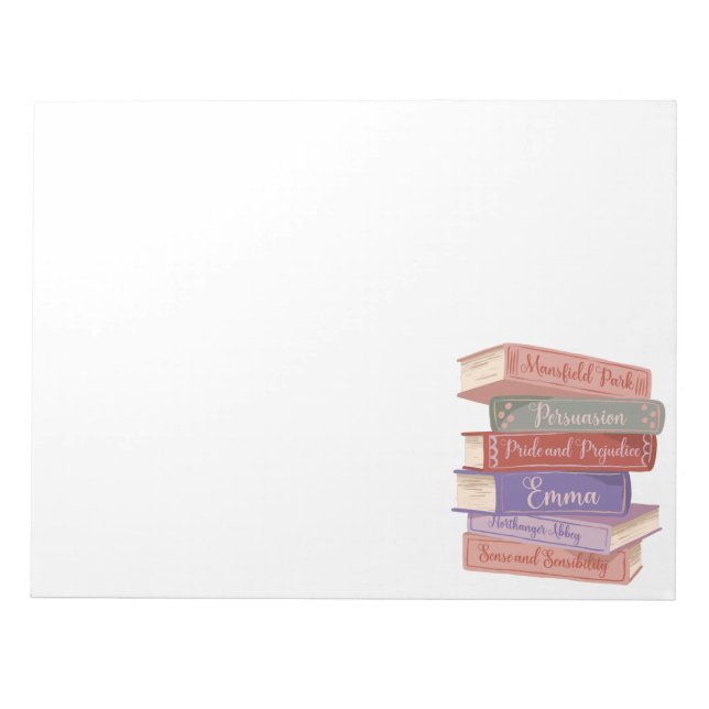 Bloco De Notas Os Romances de Jane Austen V (Frente)