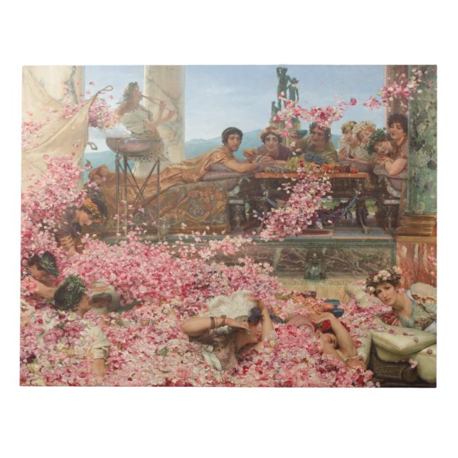 Bloco De Notas Os Rosas de Heliogabalus (antigo luxo romano) (Frente)