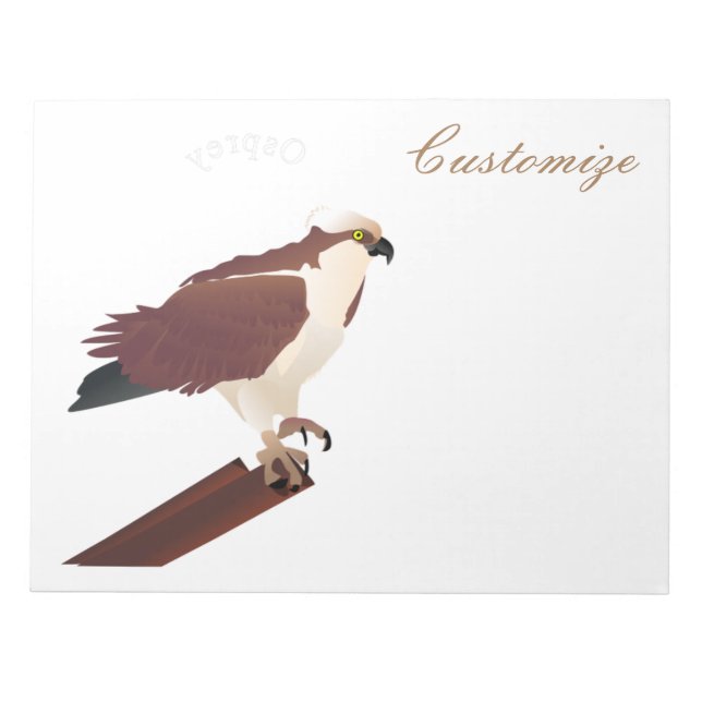 Bloco De Notas Osprey Hawk Raptor Thunder_Cove (Frente)