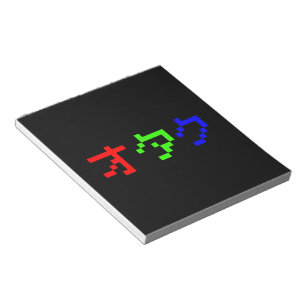 Bloco De Notas OTAKU 8 Bit Pixel Katakana Japonês