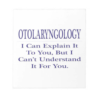 Bloco De Notas Otolaringologia.. Explicar Não Compreender