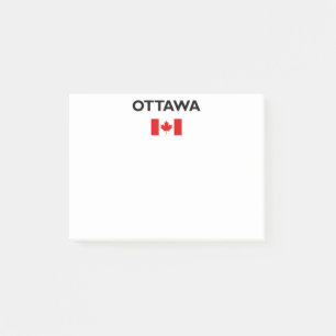 Bloco De Notas Ottawa Canada Flag Light-Color
