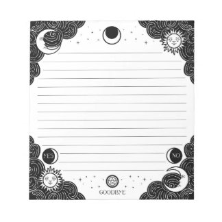 Bloco De Notas Ouija Lined Notepad Witchy