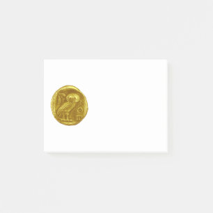 Bloco De Notas Ouro ANTIGO da CORUJA