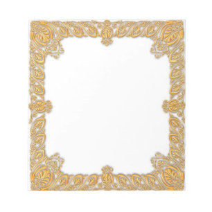 Bloco De Notas Ouro barroco quadro