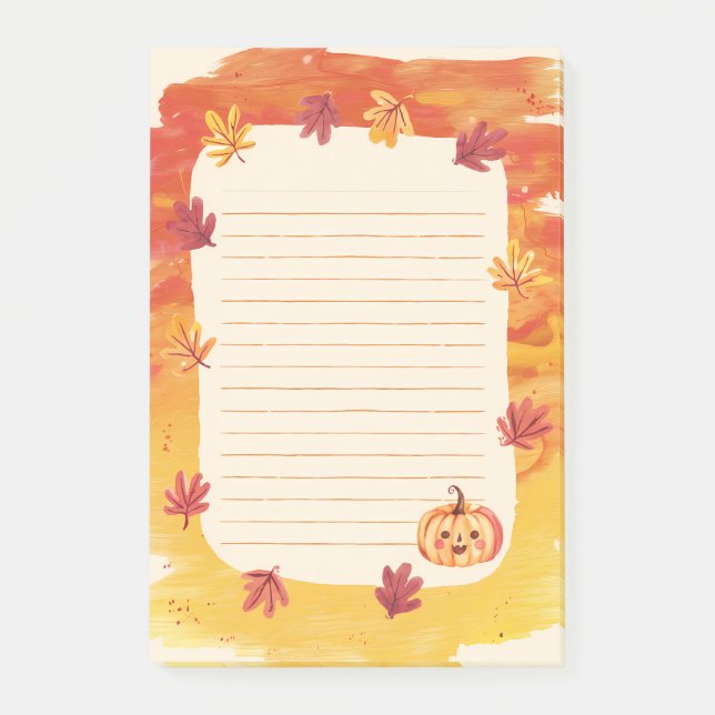 Bloco De Notas Ouro Brilho e Grinning Gourd (Frente)
