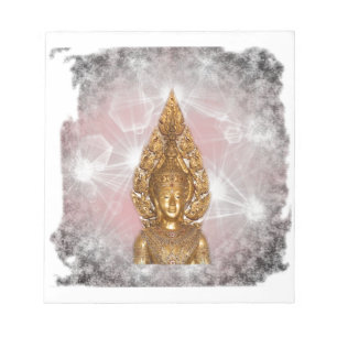Bloco De Notas ouro buddha