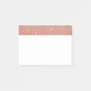 Bloco De Notas Ouro cor-de-rosa - coram o brilho e a faísca