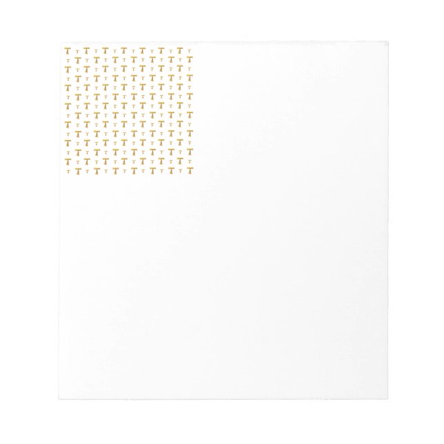 Bloco De Notas Ouro Franciscan Tau Cross (Frente)