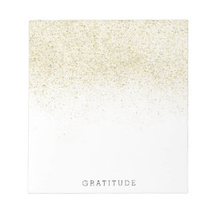 Bloco De Notas Ouro Glittery
