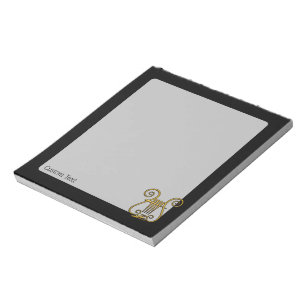 Bloco De Notas Ouro Lyre