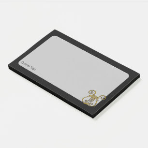 Bloco De Notas Ouro Lyre