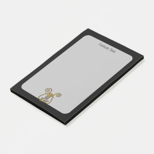Bloco De Notas Ouro Lyre