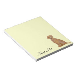 Bloco De Notas Ouro Retriever Adotar Notepads Pet