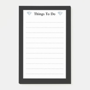 Bloco De Notas Ouros Elegantes Coisas Vinculadas a Fazer