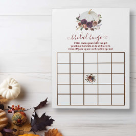 Bloco De Notas Outono Abóbora Branca Enamorar-se Bingo