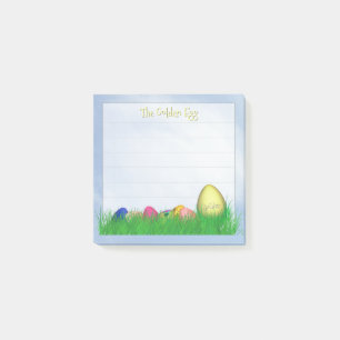 Bloco De Notas "Ovo de Páscoa Ouro" - Céu Azul