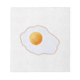 Bloco De Notas Ovo Frito Estilo Aquarela Minimalista Arte Prin