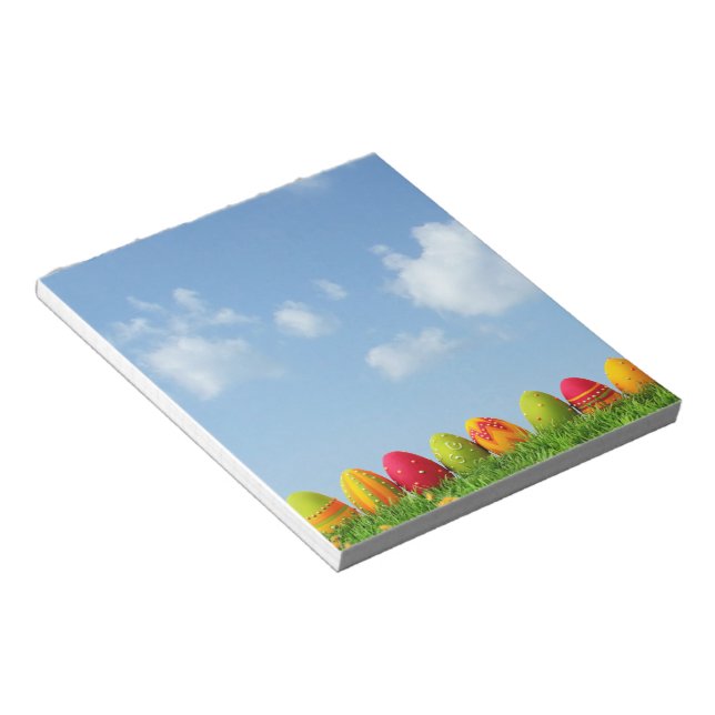 Bloco De Notas Ovos de Páscoa de Mache em Papel (Inclinado)