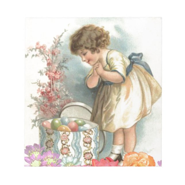 Bloco De Notas ovos de Páscoa vitorianos (Frente)