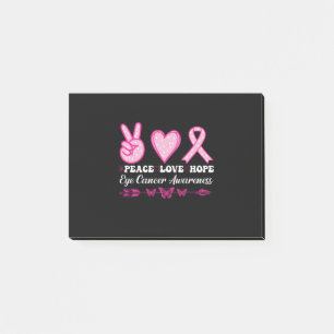 Bloco De Notas paciência amor esperança olhal cancer