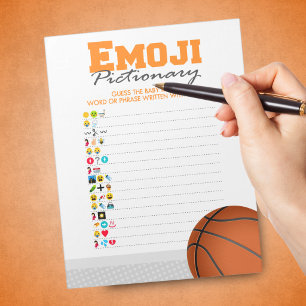 Bloco De Notas Pacote de Jogo de Pictionary de Emoji de Basqueteb