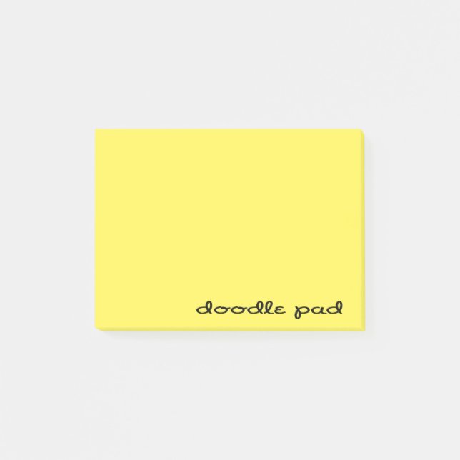 Bloco De Notas Pad Amarelo de Portas (Frente)