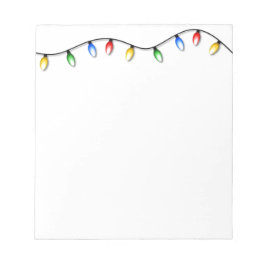 Bloco De Notas Pad das Luzes das Cordas de Natal