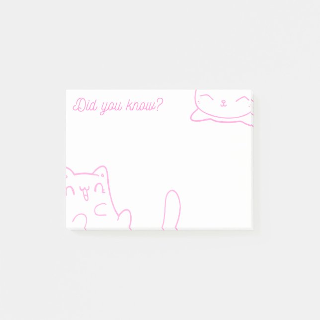 Bloco De Notas Pad de Nota da Caixa de Almoço de Gato de Gato - N (Frente)