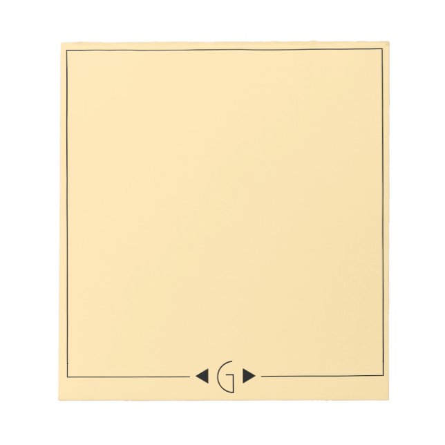 Bloco De Notas Pad de Nota Inicial (Frente)