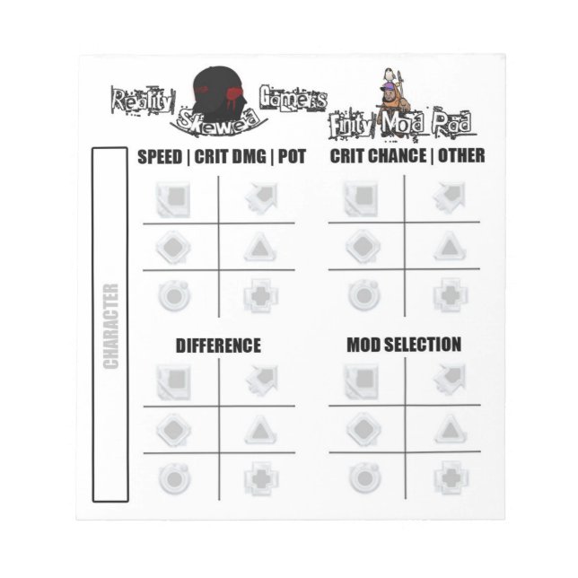 Bloco De Notas Pad do Método de Finalidade do RSG (Frente)