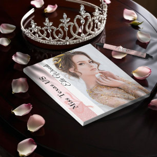 Bloco De Notas Pad Personalizado de Autografo Glitter Pastel