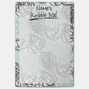 Bloco De Notas Pad Scribble Personalizado (Mint/Charcarboneto)