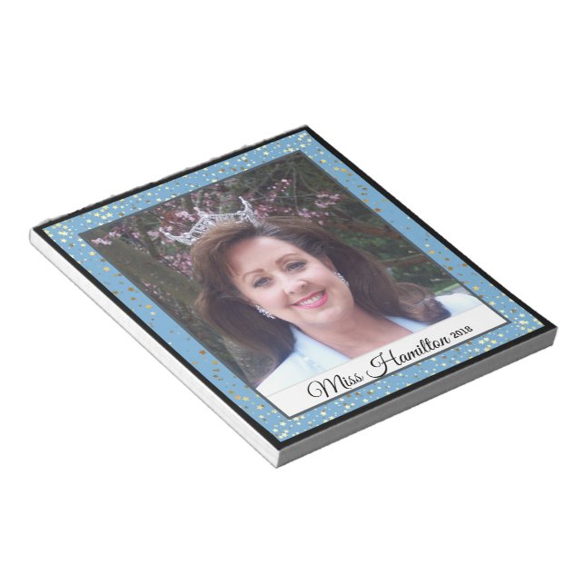 Bloco De Notas Pad-Stardust do Autografo da Rainha Pageant (Inclinado)