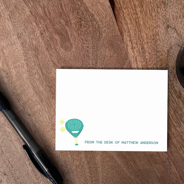 Bloco De Notas Padel Tênis Racket e Bolas Personalizadas (Criador carregado)