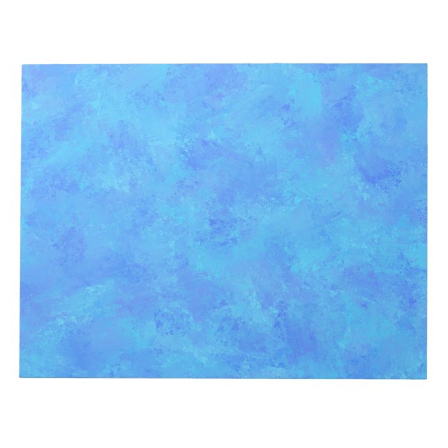 Bloco De Notas Padrão Abstrato Azul (Frente)