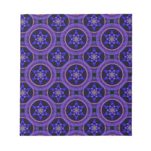 Bloco De Notas Padrão Abstrato Floral Moderno Boho Elegante #505