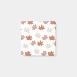 Bloco De Notas Padrão Castanho Vermelho Autumn Folha Folha Y2K