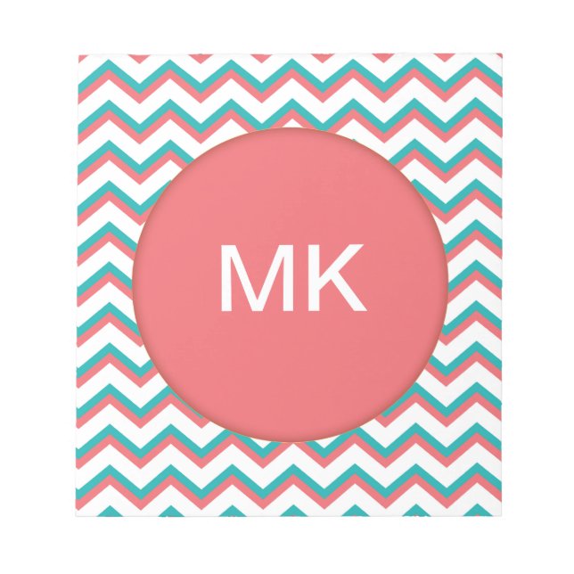 Bloco De Notas Padrão Chevron Sudoeste (Frente)