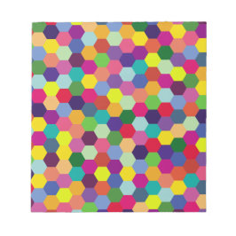 Bloco De Notas Padrão Colorido Moderno - hipster primavera de Mod