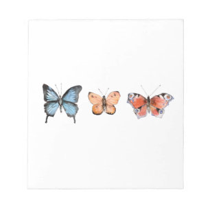Bloco De Notas Padrão da borboleta