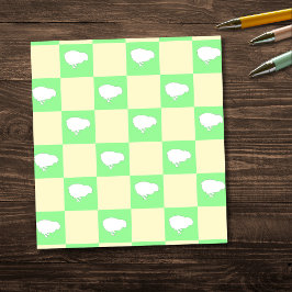 Bloco De Notas Padrão da Desktop Board páscoa com Motif de Pintin