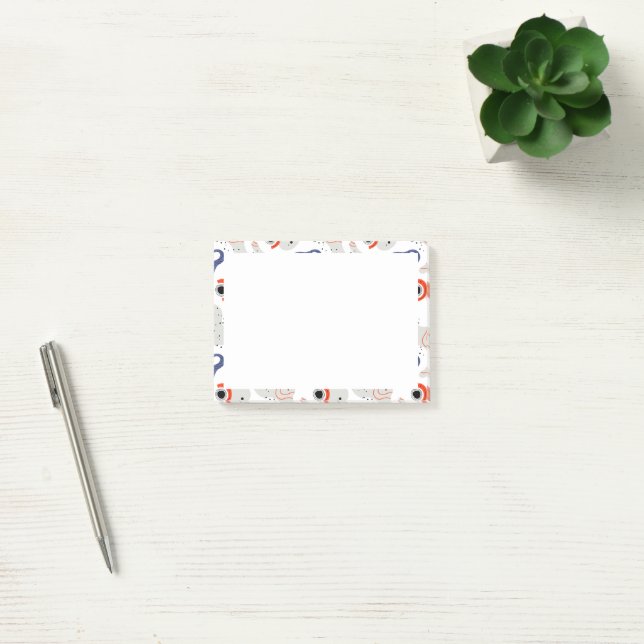 Bloco De Notas Padrão de Abstrato de na moda e Curbs (Escritótio)