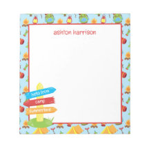 Padrão de acampamento de verão bonito