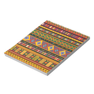 Bloco De Notas Padrão de Arte Étnica na África