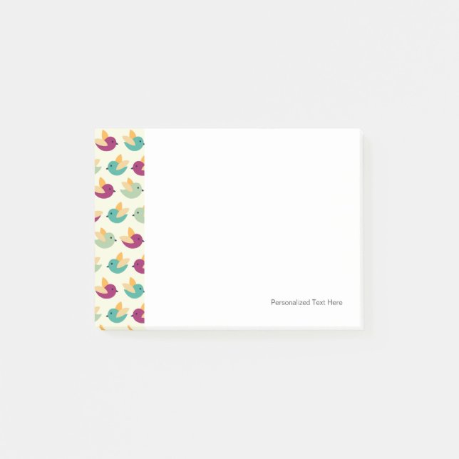 Bloco De Notas Padrão de aves (Frente)