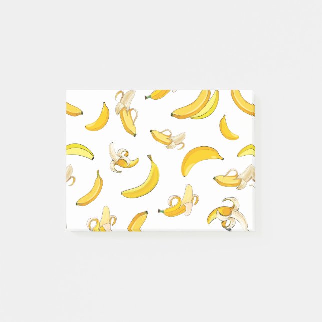 Bloco De Notas Padrão de Banana 4 (Frente)