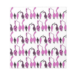 Bloco De Notas Padrão de Bumbuns de Gato Roxo