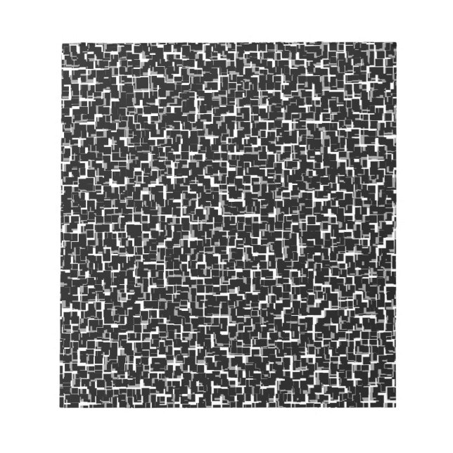 Bloco De Notas Padrão de Cinza de Cinza Preta da Camo Digital (Frente)